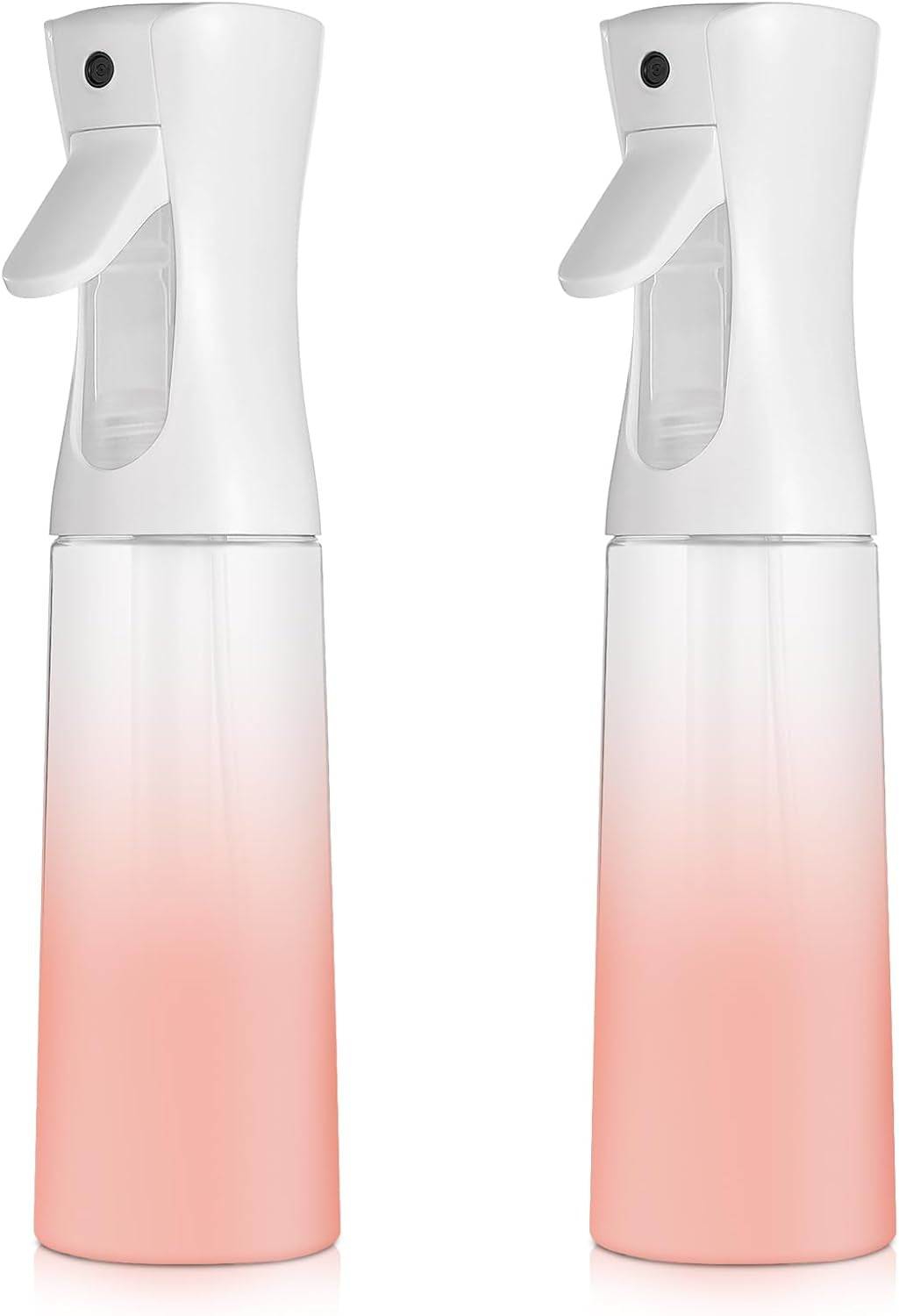 Continuous Spray Bottle for Hair (10.1Oz/300Ml) 2 Pack Home Essentials Spray Bottles for Cleaning Empty Ultra Fine Water Mister Sprayer for Hairstyling Garden Plants Curly Hair Perfume Etc