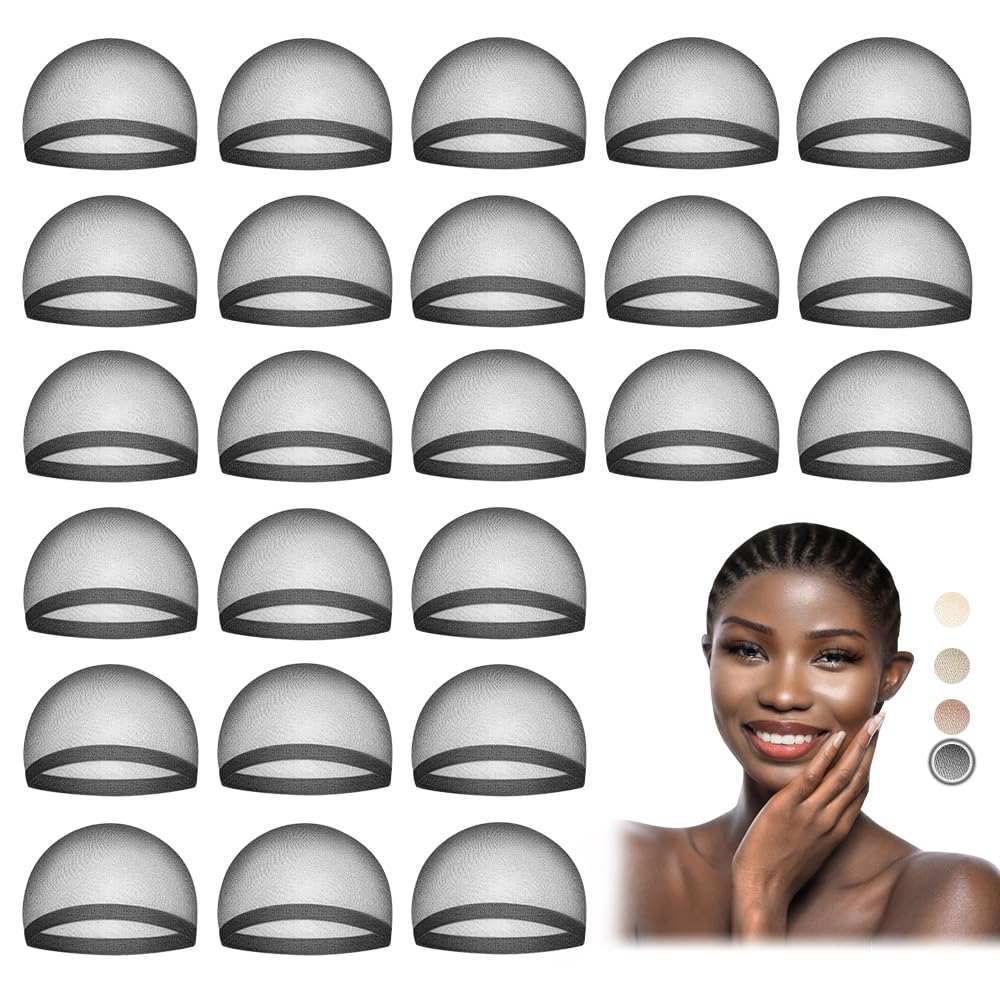 Black Wig Caps for Women, Nylon Hair Caps for Wig, 24 PiecesMYKURS stocking wig caps keep your hair securely in place under your wig, let you wear the wig comfortably without it loosening for hours.
These cap for wigs are madWomen, Nylon Hair Caps