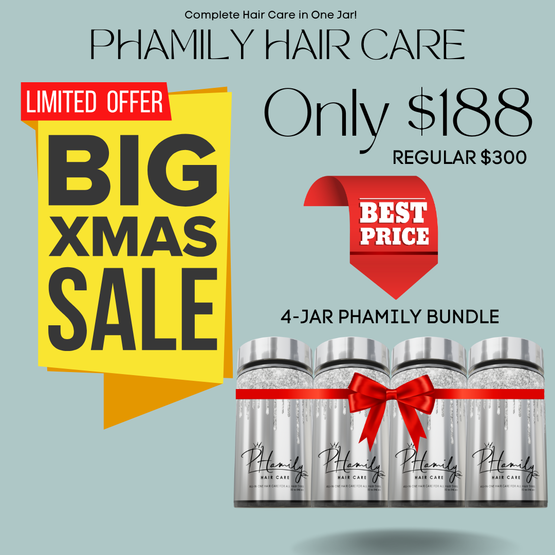 PHamily Hair Care: Complete Hair Care in One Jar | For Curly, Coily, and Textured Hair