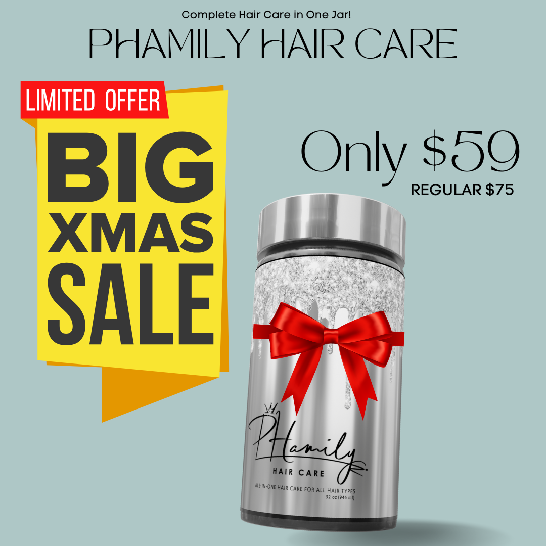 PHamily Hair Care: Complete Hair Care in One Jar | For Curly, Coily, and Textured Hair