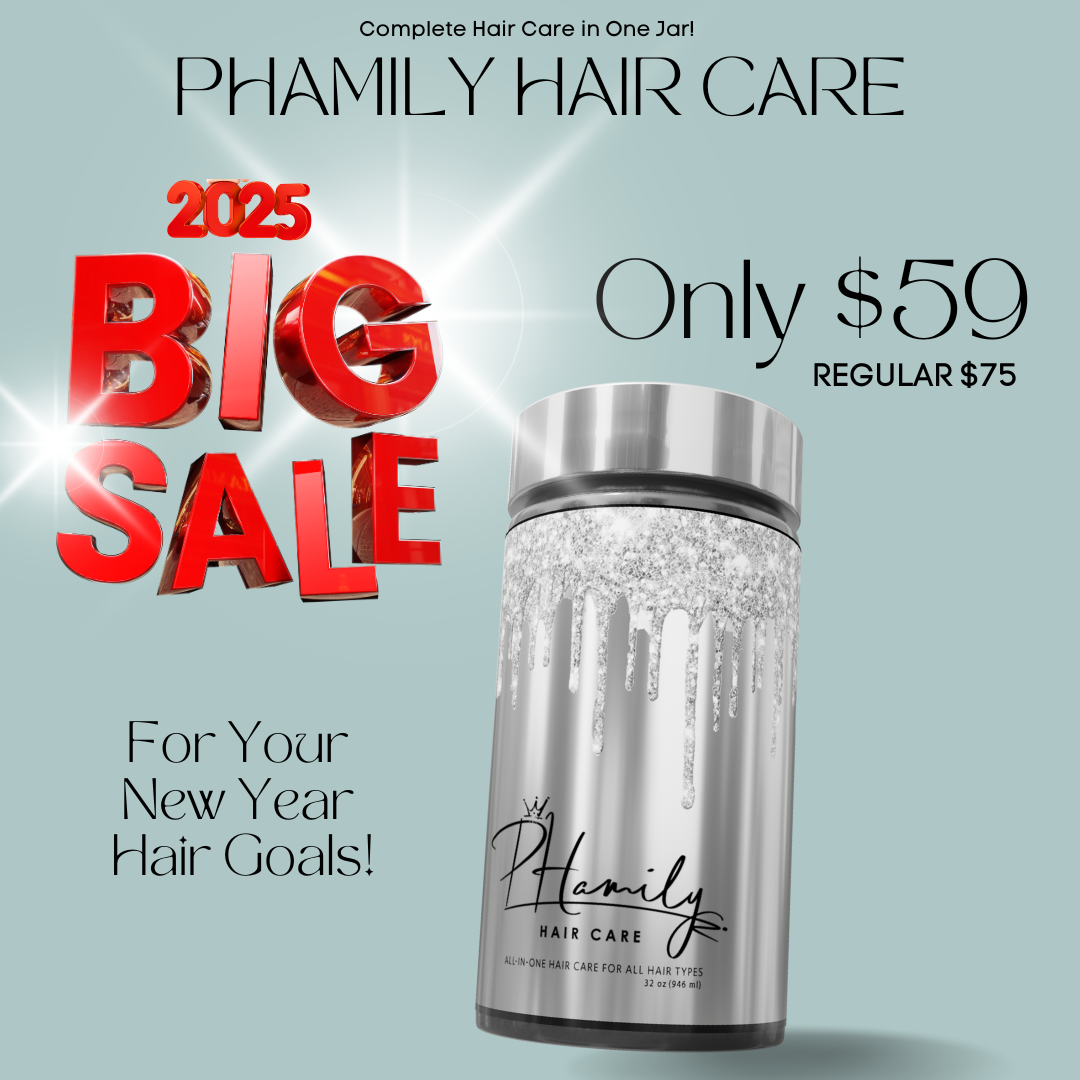 PHamily Hair Care: Complete Hair Care in One Jar | For Curly, Coily, and Textured Hair