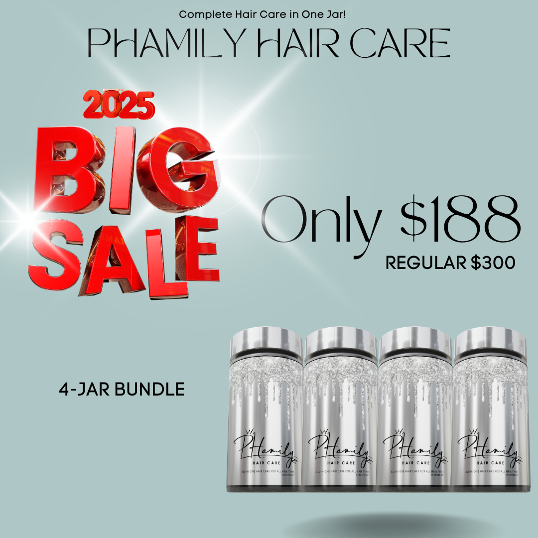 PHamily Hair Care: Complete Hair Care in One Jar | For Curly, Coily, and Textured Hair