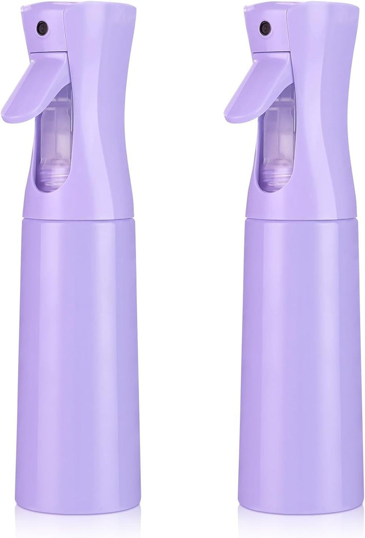 Continuous Spray Bottle for Hair (10.1Oz/300Ml) 2 Pack Home Essentials Spray Bottles for Cleaning Empty Ultra Fine Water Mister Sprayer for Hairstyling Garden Plants Curly Hair Perfume Etc