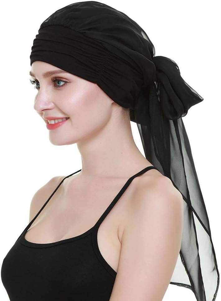 Chemo Headwear Turbans for Women Long Hair Head Scarf Headwraps CancerProduct Description 
Natural 95% bamboo viscose 5%Spandex premium fabric
1st class stunning scarves in 80 patterns and colors including another listing
Full head covWomen Long Hair Head Scarf Headwraps Cancer Hats