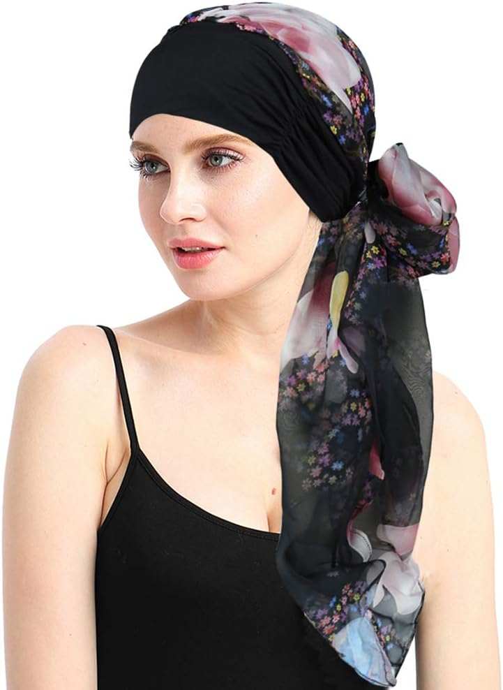 Chemo Headwear Turbans for Women Long Hair Head Scarf Headwraps CancerProduct Description 
Natural 95% bamboo viscose 5%Spandex premium fabric
1st class stunning scarves in 80 patterns and colors including another listing
Full head covWomen Long Hair Head Scarf Headwraps Cancer Hats