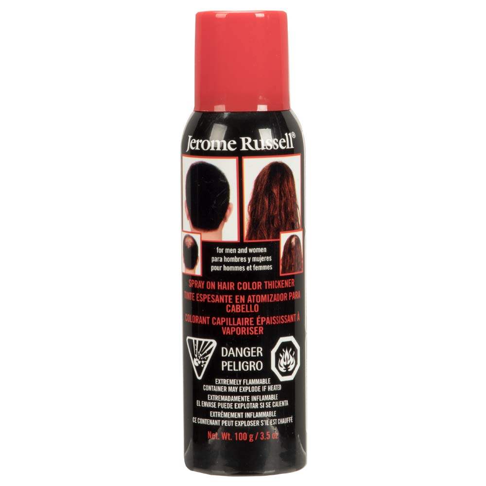 Spray-On Color Silver / Gray Hair Thickener, for Fine and Thinning HaiMultipurpose Hair Thickener Spray: Jerome Russell Spray-On Color Silver / Gray Hair Thickener helps cover and color light to medium bald spots. Effective on fine andThinning Hair, Conceals Bald Spots, Grey Hair, Hides Root