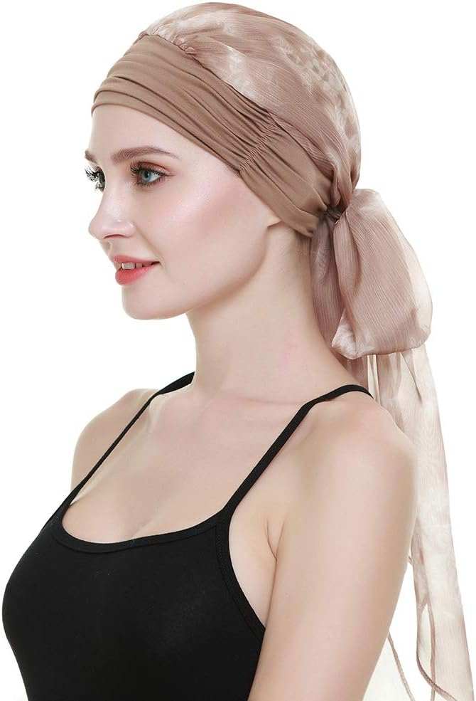 Chemo Headwear Turbans for Women Long Hair Head Scarf Headwraps CancerProduct Description 
Natural 95% bamboo viscose 5%Spandex premium fabric
1st class stunning scarves in 80 patterns and colors including another listing
Full head covWomen Long Hair Head Scarf Headwraps Cancer Hats