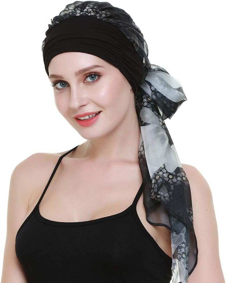 Chemo Headwear Turbans for Women Long Hair Head Scarf Headwraps CancerProduct Description 
Natural 95% bamboo viscose 5%Spandex premium fabric
1st class stunning scarves in 80 patterns and colors including another listing
Full head covWomen Long Hair Head Scarf Headwraps Cancer Hats