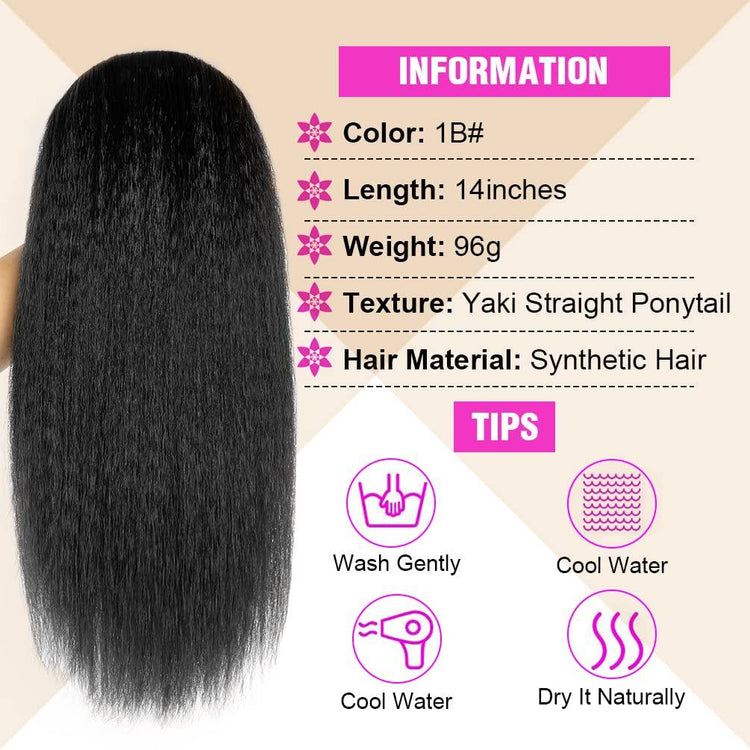 Yaki Straight Ponytail Extension