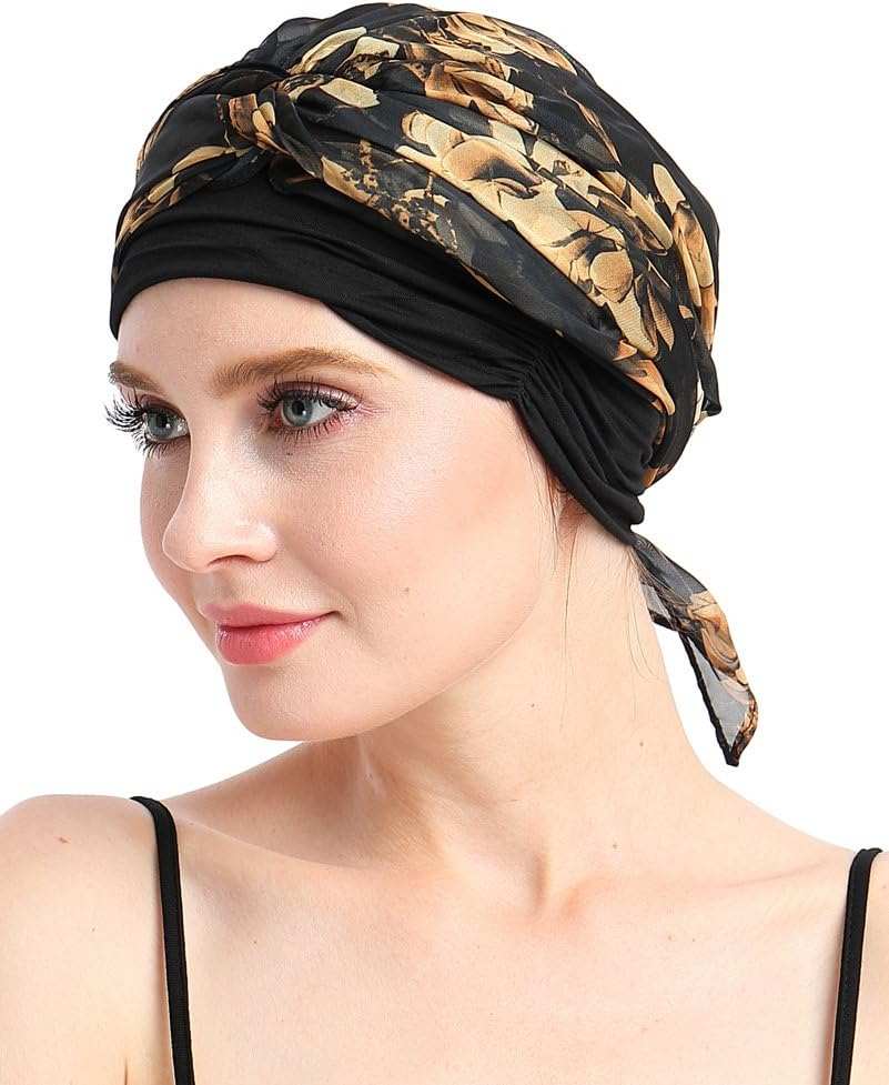 Chemo Headwear Turbans for Women Long Hair Head Scarf Headwraps CancerProduct Description 
Natural 95% bamboo viscose 5%Spandex premium fabric
1st class stunning scarves in 80 patterns and colors including another listing
Full head covWomen Long Hair Head Scarf Headwraps Cancer Hats