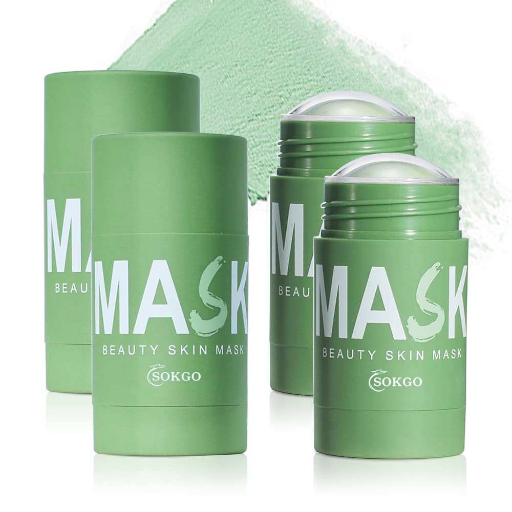 Green Tea Purifying Clay Face Mask, Cleansing Mud Mask for Men and WomPowerful cleansing of pores: This is a characteristically modulated green tea oil-controlling solid mask that gently cleanses, effectively balances the skin, penetraWomen, Moisturizing Oil Control Shrink Remove Blackheads, Shrink Pores, Improve Skin Tone (Green Tea)