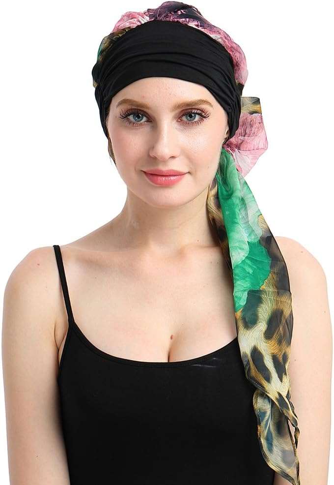 Chemo Headwear Turbans for Women Long Hair Head Scarf Headwraps CancerProduct Description 
Natural 95% bamboo viscose 5%Spandex premium fabric
1st class stunning scarves in 80 patterns and colors including another listing
Full head covWomen Long Hair Head Scarf Headwraps Cancer Hats