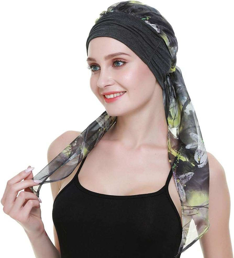 Chemo Headwear Turbans for Women Long Hair Head Scarf Headwraps CancerProduct Description 
Natural 95% bamboo viscose 5%Spandex premium fabric
1st class stunning scarves in 80 patterns and colors including another listing
Full head covWomen Long Hair Head Scarf Headwraps Cancer Hats