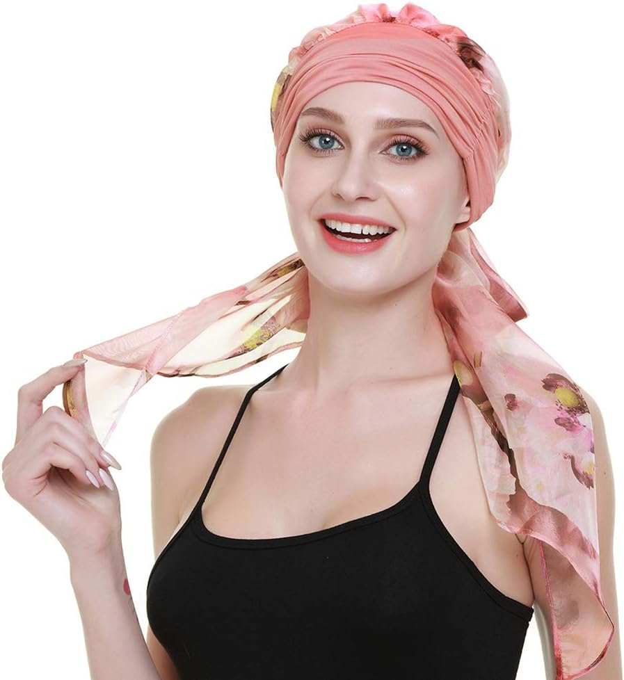 Chemo Headwear Turbans for Women Long Hair Head Scarf Headwraps CancerProduct Description 
Natural 95% bamboo viscose 5%Spandex premium fabric
1st class stunning scarves in 80 patterns and colors including another listing
Full head covWomen Long Hair Head Scarf Headwraps Cancer Hats