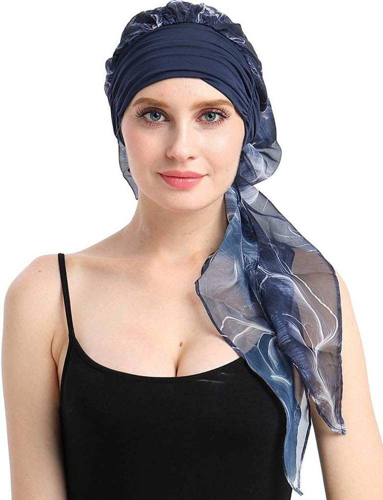 Chemo Headwear Turbans for Women Long Hair Head Scarf Headwraps CancerProduct Description 
Natural 95% bamboo viscose 5%Spandex premium fabric
1st class stunning scarves in 80 patterns and colors including another listing
Full head covWomen Long Hair Head Scarf Headwraps Cancer Hats