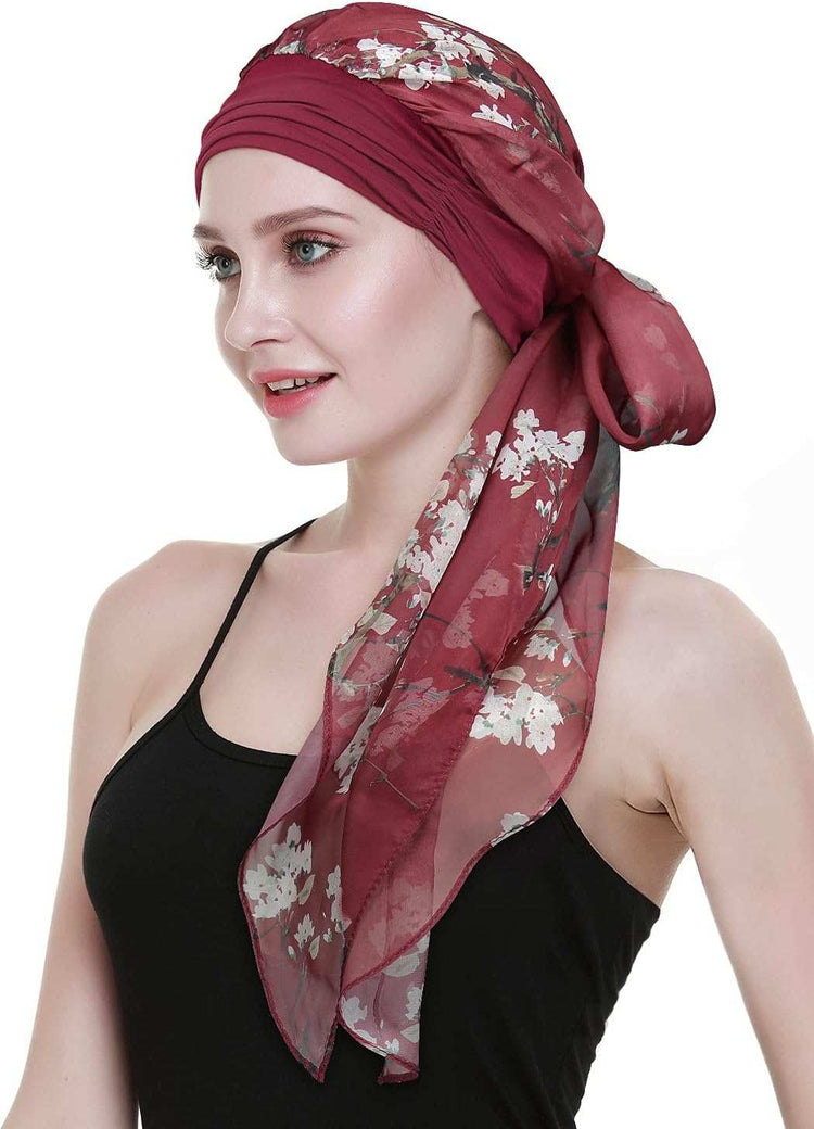 Chemo Headwear Turbans for Women Long Hair Head Scarf Headwraps CancerProduct Description 
Natural 95% bamboo viscose 5%Spandex premium fabric
1st class stunning scarves in 80 patterns and colors including another listing
Full head covWomen Long Hair Head Scarf Headwraps Cancer Hats