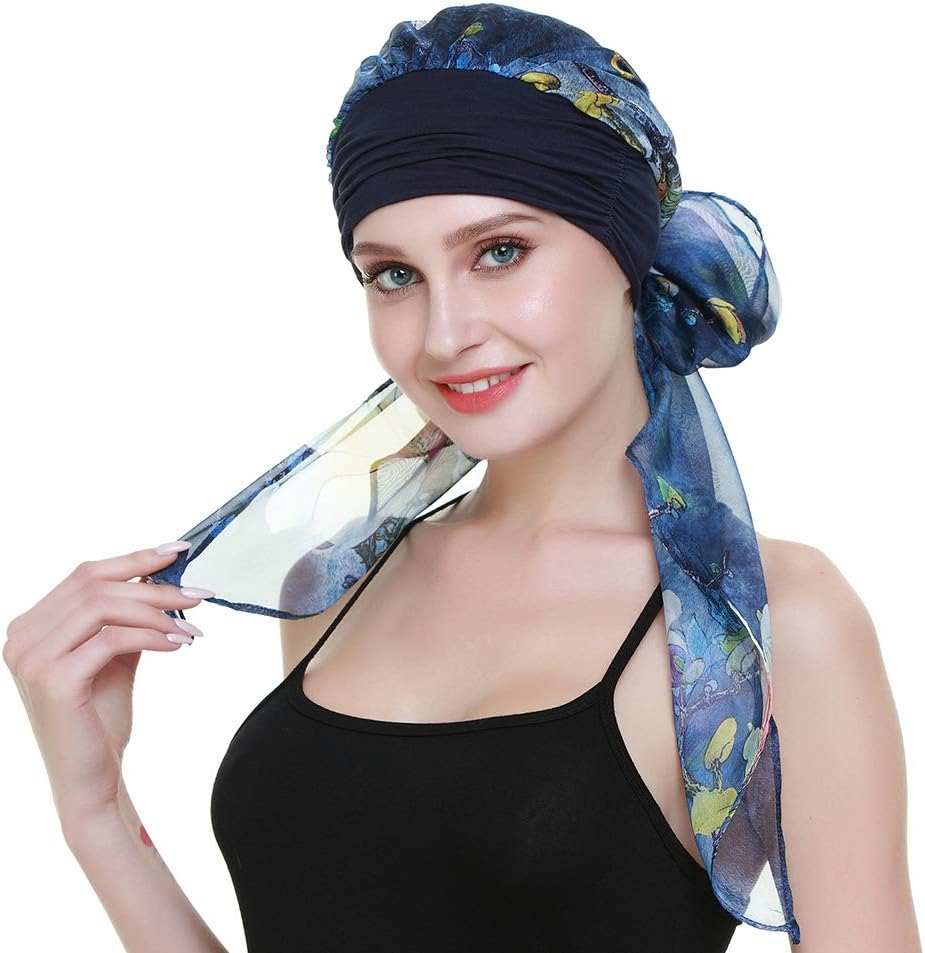 Chemo Headwear Turbans for Women Long Hair Head Scarf Headwraps CancerProduct Description 
Natural 95% bamboo viscose 5%Spandex premium fabric
1st class stunning scarves in 80 patterns and colors including another listing
Full head covWomen Long Hair Head Scarf Headwraps Cancer Hats