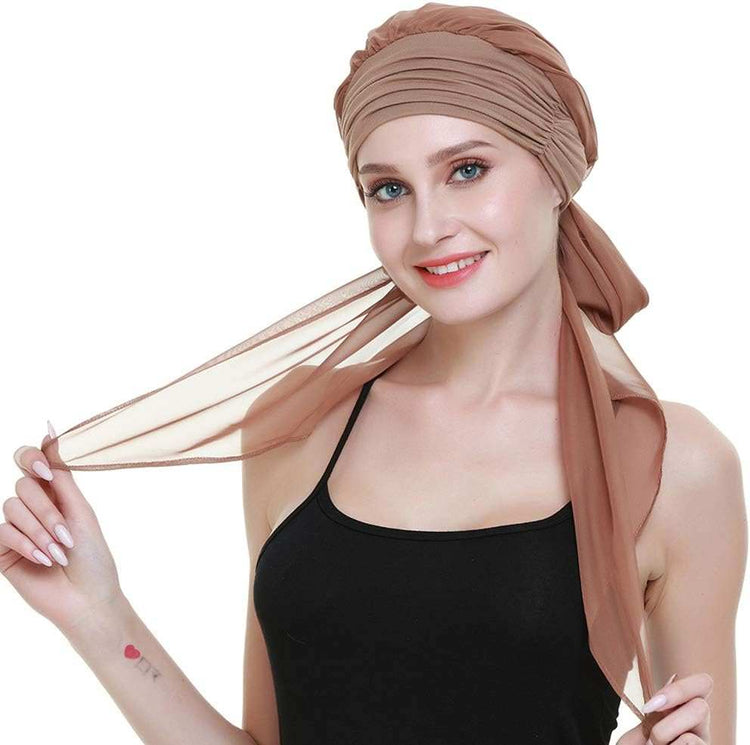 Chemo Headwear Turbans for Women Long Hair Head Scarf Headwraps CancerProduct Description 
Natural 95% bamboo viscose 5%Spandex premium fabric
1st class stunning scarves in 80 patterns and colors including another listing
Full head covWomen Long Hair Head Scarf Headwraps Cancer Hats