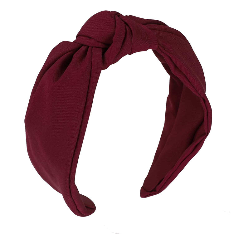 Headband for Women, Knotted Wide Headband, Yoga Hair Band Fashion ElasCOMFORTABLE TO WEAR：We especially choose wide hair bands for women. The hair band is made of PU, which is stretchable, comfortable to wear, does not hurt the hair, aWomen, Knotted Wide Headband, Yoga Hair Band Fashion Elastic Hair Accessories