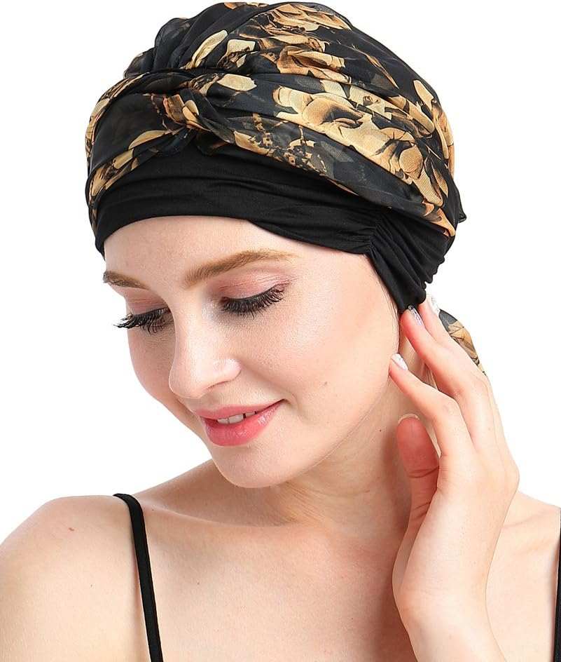 Chemo Headwear Turbans for Women Long Hair Head Scarf Headwraps CancerProduct Description 
Natural 95% bamboo viscose 5%Spandex premium fabric
1st class stunning scarves in 80 patterns and colors including another listing
Full head covWomen Long Hair Head Scarf Headwraps Cancer Hats