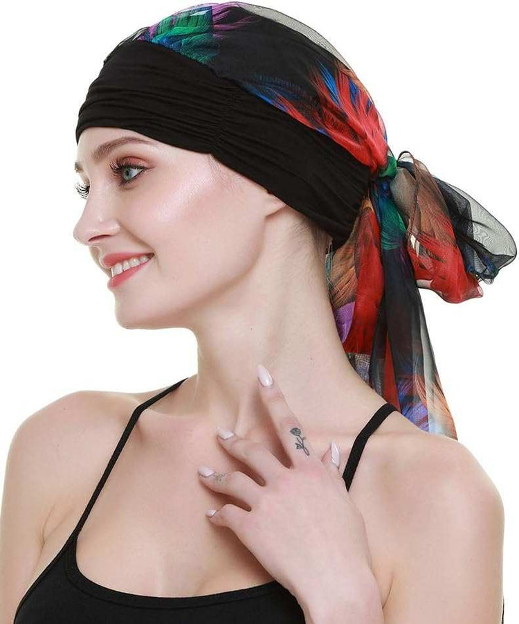 Chemo Headwear Turbans for Women Long Hair Head Scarf Headwraps CancerProduct Description 
Natural 95% bamboo viscose 5%Spandex premium fabric
1st class stunning scarves in 80 patterns and colors including another listing
Full head covWomen Long Hair Head Scarf Headwraps Cancer Hats