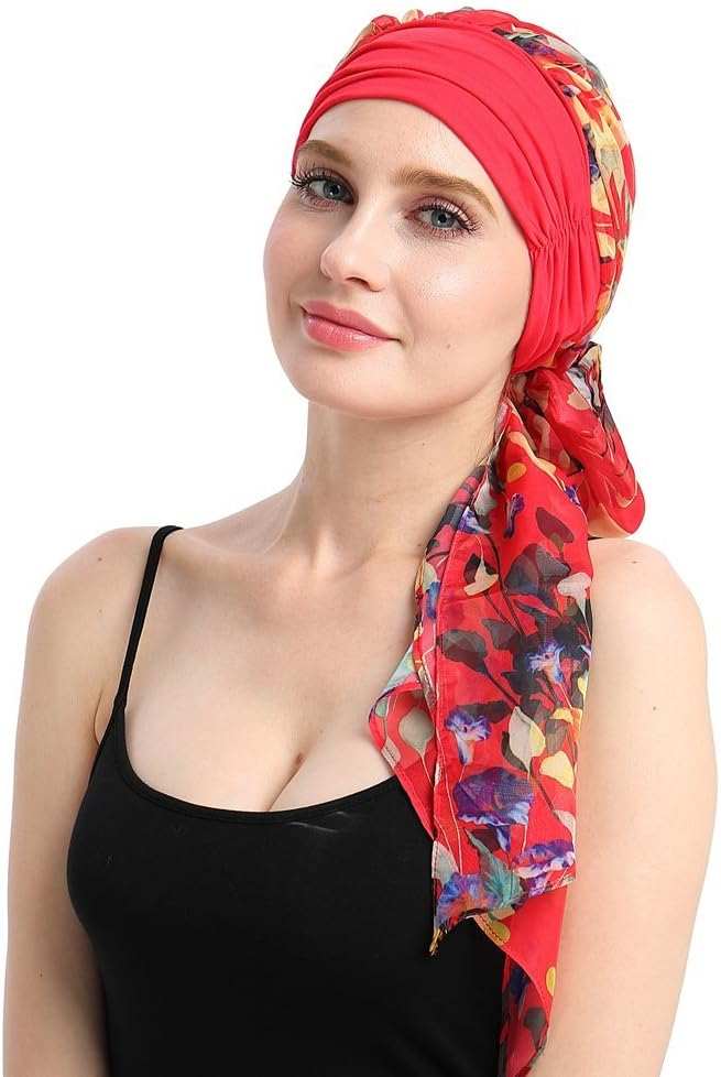 Chemo Headwear Turbans for Women Long Hair Head Scarf Headwraps CancerProduct Description 
Natural 95% bamboo viscose 5%Spandex premium fabric
1st class stunning scarves in 80 patterns and colors including another listing
Full head covWomen Long Hair Head Scarf Headwraps Cancer Hats