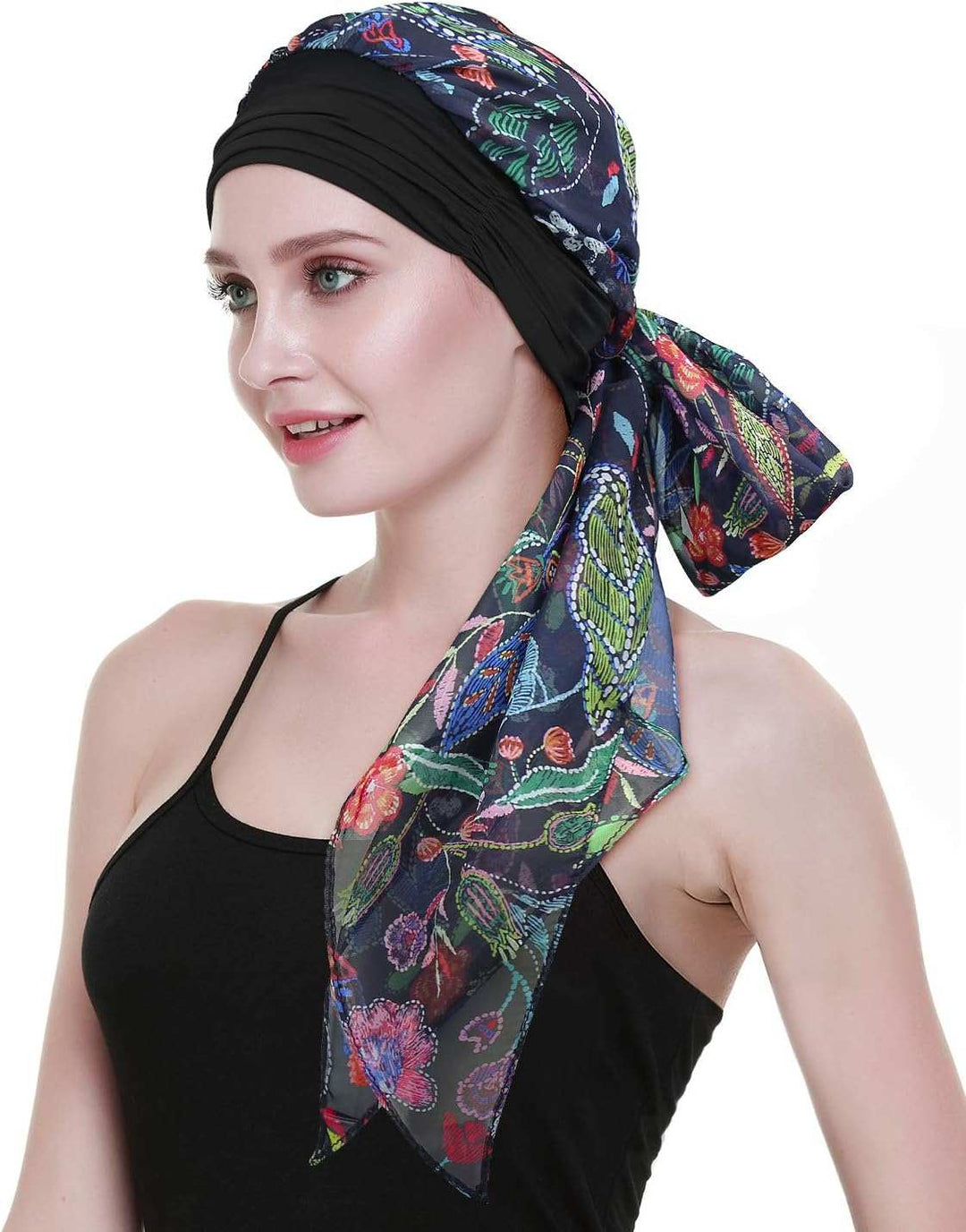 Chemo Headwear Turbans for Women Long Hair Head Scarf Headwraps CancerProduct Description 
Natural 95% bamboo viscose 5%Spandex premium fabric
1st class stunning scarves in 80 patterns and colors including another listing
Full head covWomen Long Hair Head Scarf Headwraps Cancer Hats