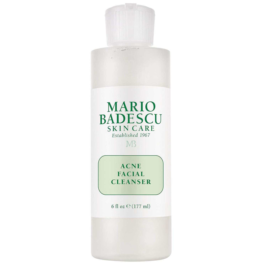 Mario Badescu Acne Facial Cleanser for Combination & Oily Skin, Oil-Free Face Wash with Salicylic Acid & Aloe Vera, Deep Pore Clean, 6 Fl Oz (Pack of 1)