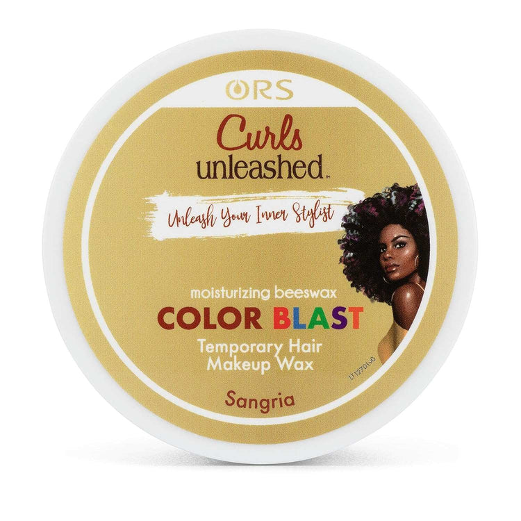 Color Blast Hair Wax, Temporary Curl Defining Wax, Sangria, (6.0 Oz)