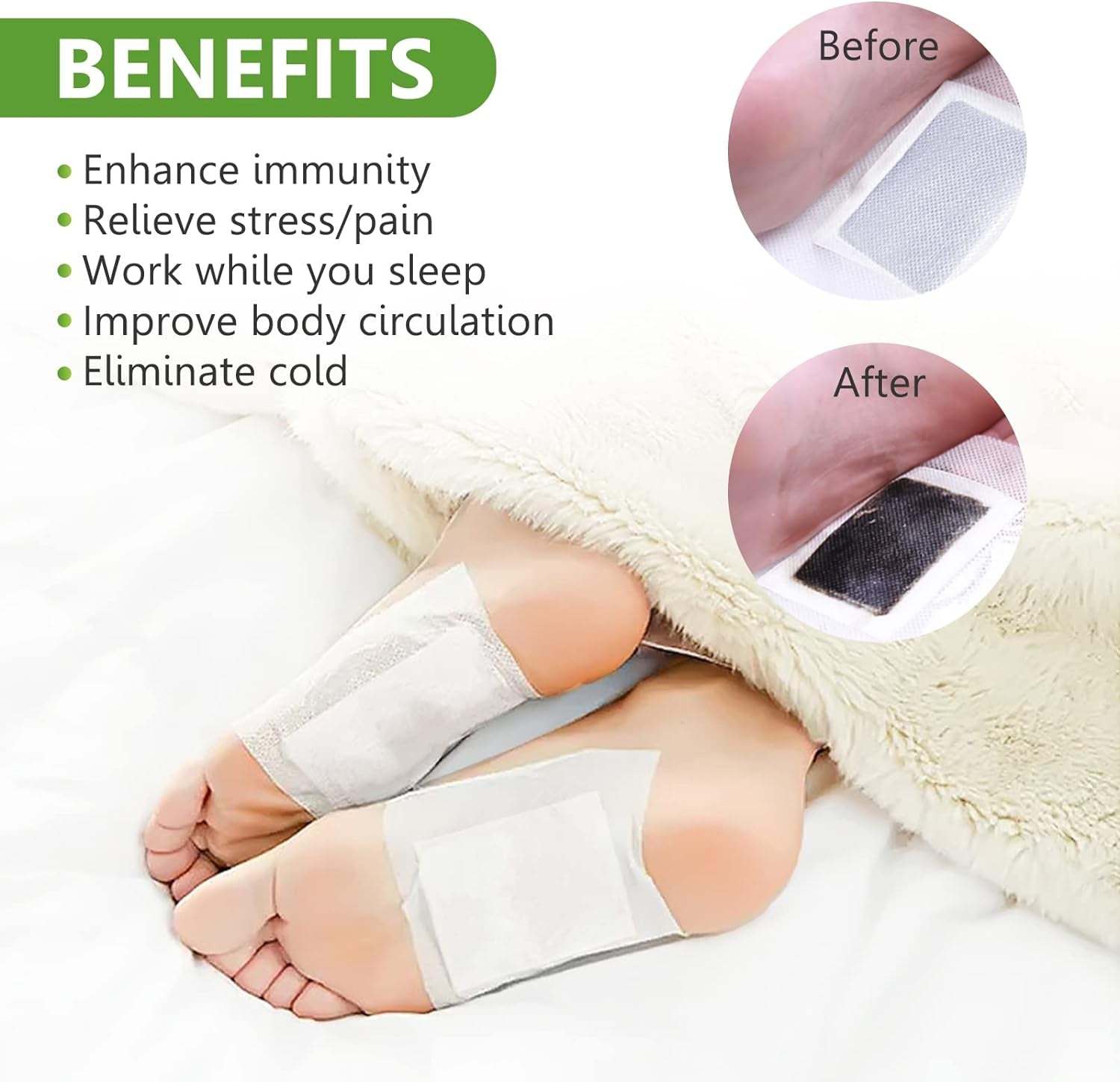 30PCS Detox Foot Pads, Deep Cleansing Foot Pads, Natural Ginger Powder👣【Natural Ingredients】: The main ingredients of Ginger Foot Pads - ginger powder, bamboo vinegar powder.
Customer Care : We hope our foot pads will help your health30PCS Detox Foot Pads, Deep Cleansing Foot Pads, Natural Ginger Powder Bamboo Vinegar Foot Patches